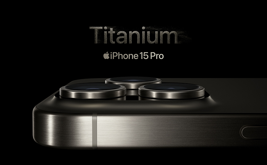 Titanium iPhone 15 Pro