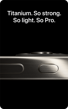 Titanium. So strong. So light. So Pro.