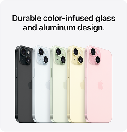 Durable color-infused glass and aluminum design.