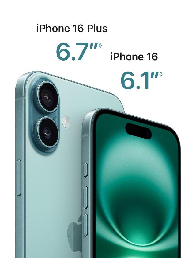 iPhone 16 Plus 6.7 iPhone 16 6.1