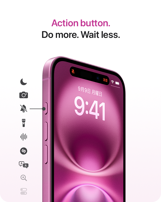 Action button. Do more. Wait less.