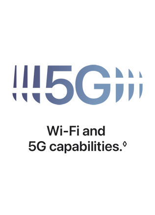 Wi-Fi and 5G capabilities.