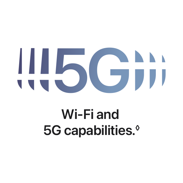 Wi-Fi and 5G capabilities.