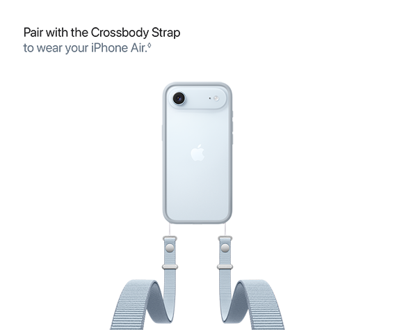 Pair with the Crossbody Strap to wear your iPhone Air.