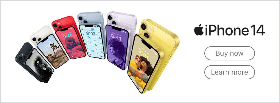 iPhone 14 Buy now Learn more