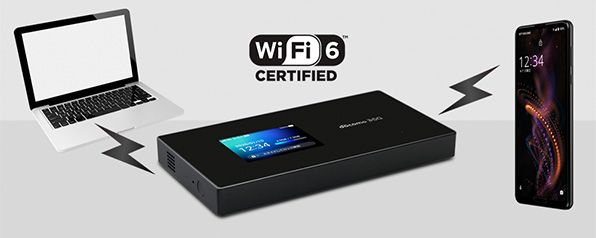 Image picture: The latest wireless LAN standard Wi-Fi 6 is supported.