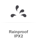 Rainproof IPX2