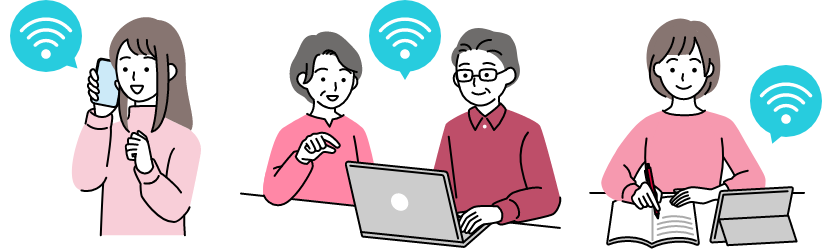 ドコモのネットワークで快適につながる！データ量無制限！の画像