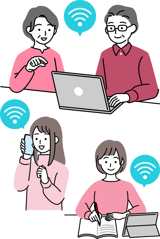 ドコモのネットワークで快適につながる！データ量無制限！の画像