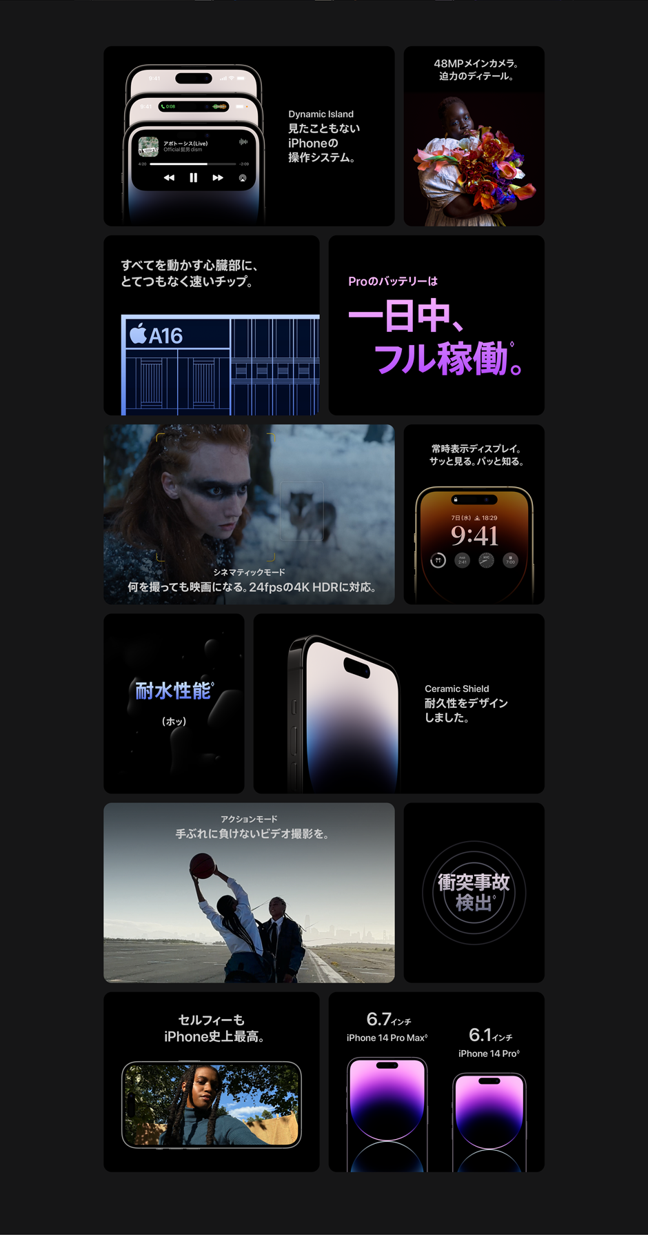 iPhone 14 Pro・iPhone 14 Pro Max