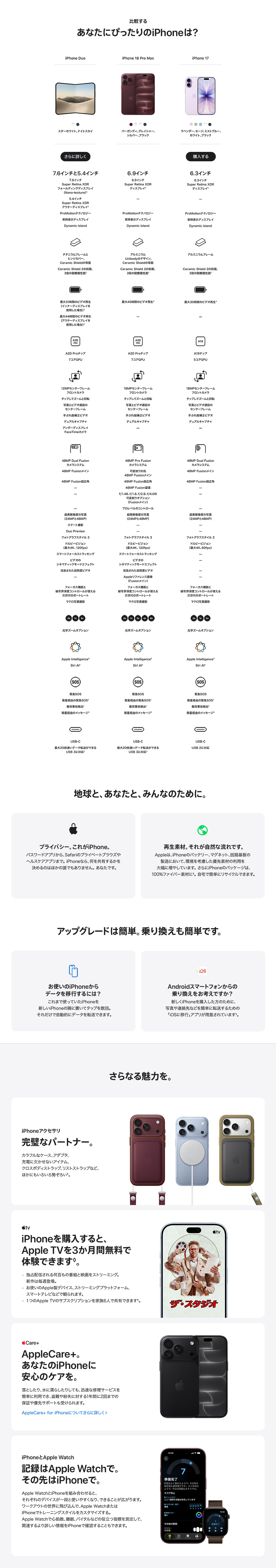 iPhone 18 Pro・iPhone 18 Pro Maxの製品情報