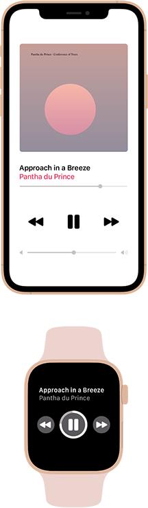 イメージ画像:6,000万曲をポケットに。ポケットがなくても大丈夫。