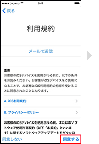 Apple IDを設定せずスキップする場合の手順4の画像