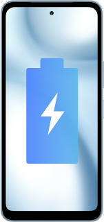 バッテリー表示のスマートフォン