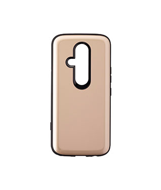 らくらくスマートフォン F-53E タフハイブリッドケース<ゴールド>