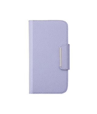 らくらくスマートフォン F-53E レザーフリップケース＜ラベンダー＞