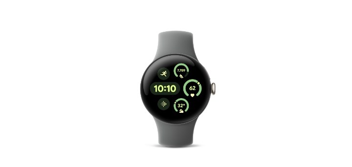 Google Pixel Watch 3 41mm Champagne Gold アルミケース/Hazel アクティブ バンド