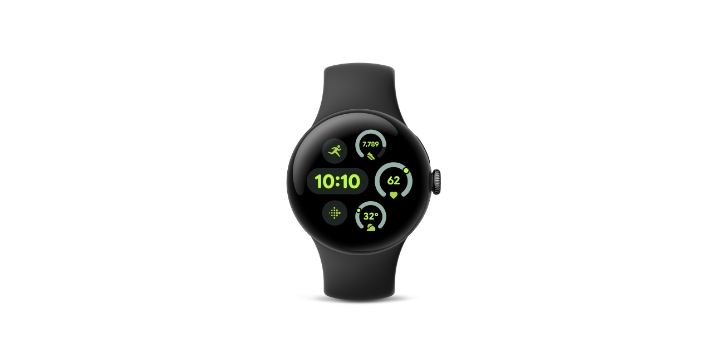 Google Pixel Watch 3 41mm Matte Black アルミケース／Obsidian アクティブ バンド