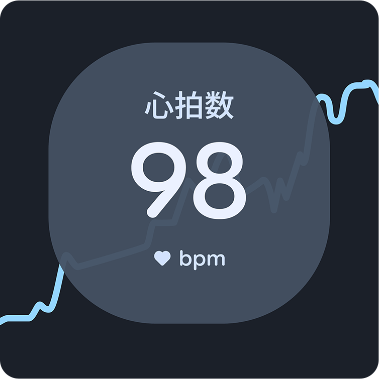 心拍数のデータ記録のイメージ画像