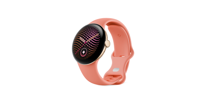 Google Pixel Watch 5（41 mm）Champagne Gold アルミケース／Canyon アクティブバンド（第 2 世代）