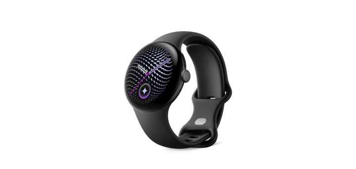 Google Pixel Watch 5（41 mm）Matte Black アルミケース／Obsidian アクティブバンド（第 2 世代） 