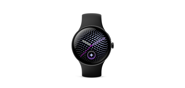 Google Pixel Watch 5（45 mm）Matte Black アルミケース／Obsidian アクティブバンド（第 2 世代） 