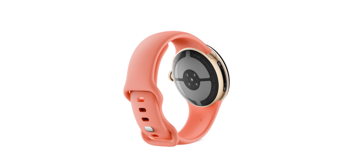 Google Pixel Watch 5（41 mm）Champagne Gold アルミケース／Canyon アクティブバンド（第 2 世代）