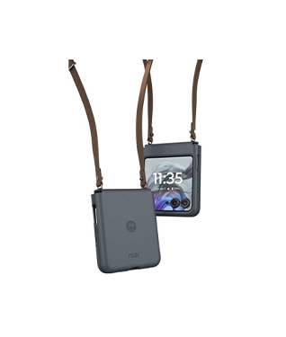 motorola razr 50d M-51E Premium Case＜グレー＞