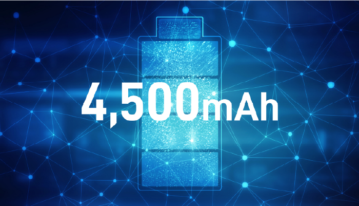 イメージ画像:4500mAhのバッテリー
