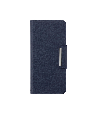 moto g37 M-51G レザーフリップケース＜ネイビー＞