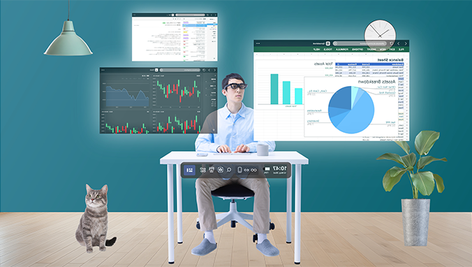 デジタルコンテンツを現実空間にシームレスに融合 無限に広がる自分だけのワークスペースを