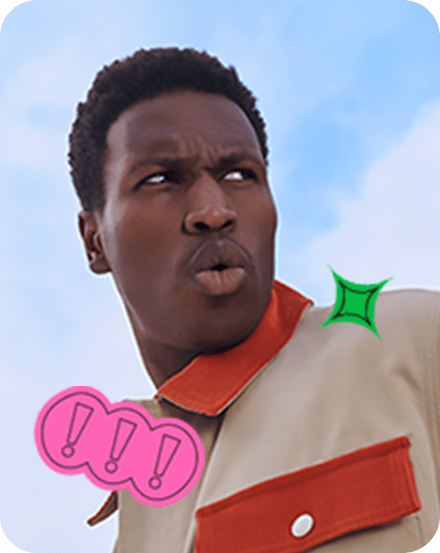 Pixel Drop の高機能に男性が驚いている様子