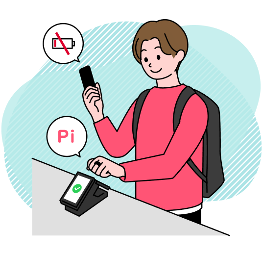 スマホの充電が切れたときにイメージ