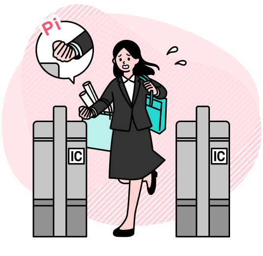 次の電車がもうすぐイメージ