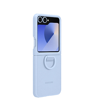 Galaxy Z Flip6 SC-54E リングシリコンケース＜ブルー＞
