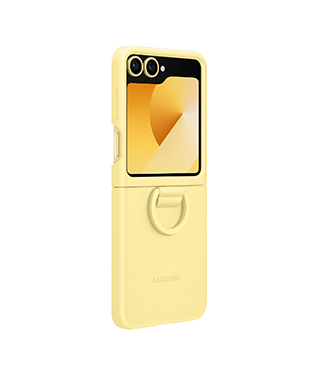 Galaxy Z Flip6 SC-54E リングシリコンケース＜イエロー＞