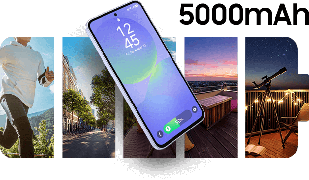 5000mAh大容量バッテリーのイメージ画像