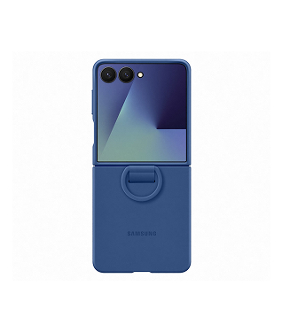 Samsung Galaxy Z Flip7 SC-55F Ring Case（Silicone）／ブルー