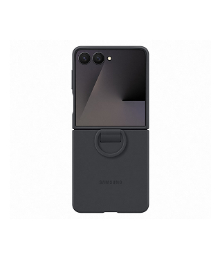 Samsung Galaxy Z Flip7 SC-55F Ring Case（Silicone）／ブラック