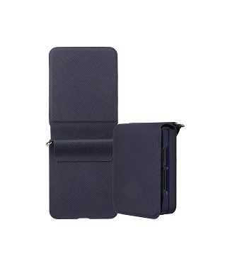 Samsung Galaxy Z Flip8 SC-55G スタンドフリップケース＜ダークネイビー＞