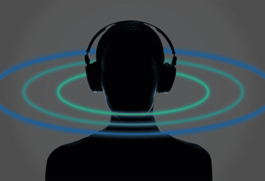 音楽への没入感を表現したイメージ画像