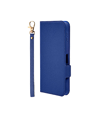 AQUOS sense9 SH-53E スタンドレザーフリップケース＜ネイビー＞