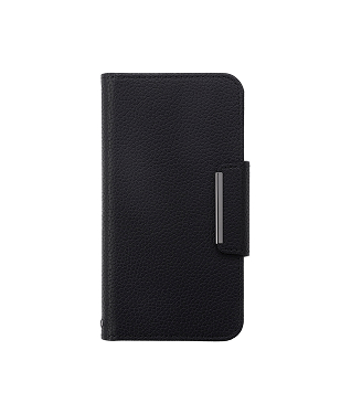 AQUOS sence10 SH-53F レザーフリップケース＜ブラック＞