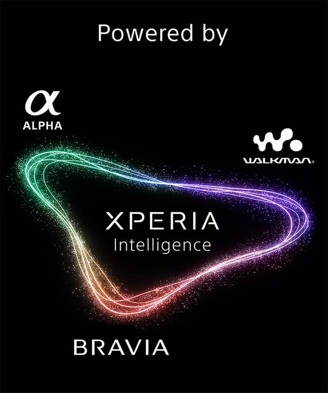 Powered by BRAVIA Alpha WALKMAN XPERIA Intelligence