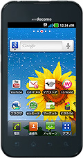 ドコモ スマートフォン Optimus bright L-07Cの写真（正面）