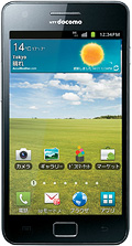 ドコモ スマートフォン GALAXY S II SC-02Cの写真（正面）