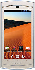 ドコモ スマートフォン MEDIAS WP N-06Cの写真（正面）