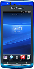 ドコモ スマートフォン Xperia(TM) acro SO-02Cの写真（正面）