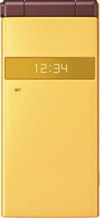 docomo STYLE series P-06C　イエローの写真（折りたたみ閉じ時）