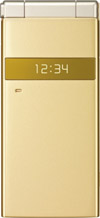 docomo STYLE series P-06C　ゴールドの写真（折りたたみ閉じ時）